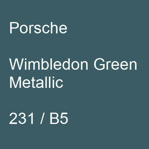 Porsche, Wimbledon Green Metallic, 231 / B5.